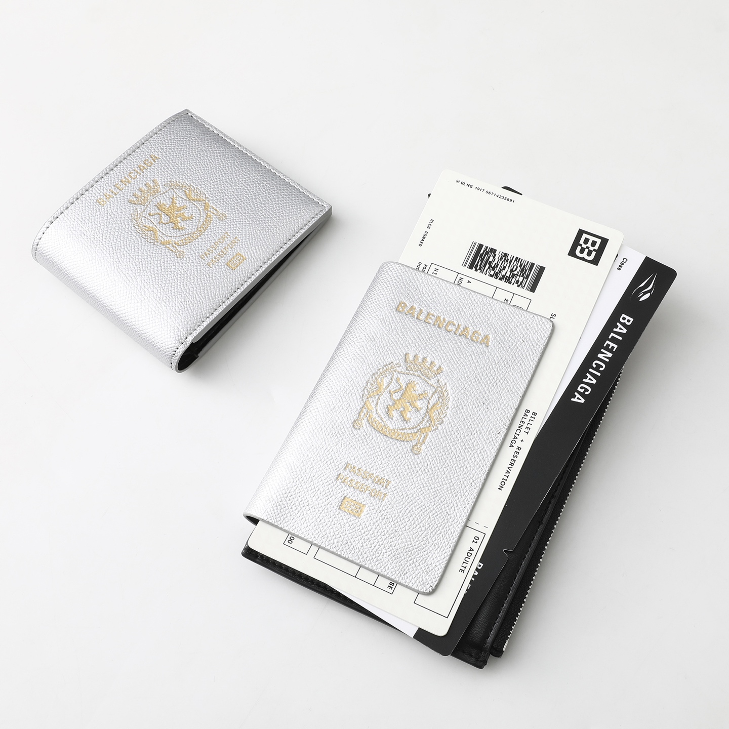 バレンシアガ Passport スマホホルダー シルバー 画像 4
