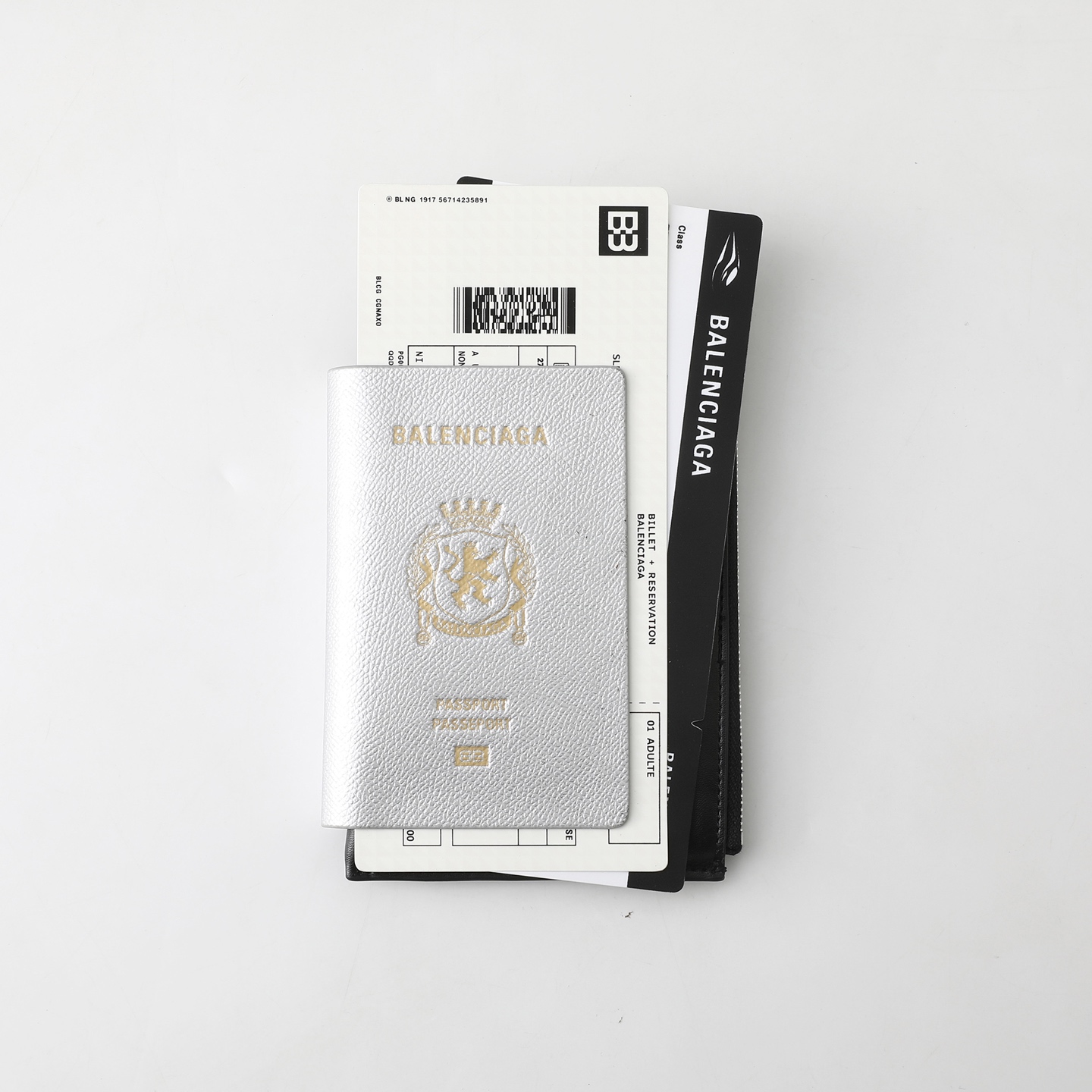 バレンシアガ Passport スマホホルダー シルバー 画像 7