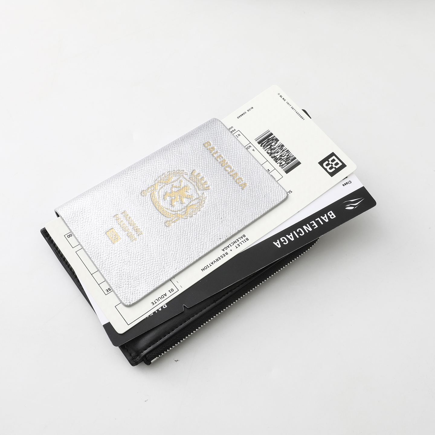 バレンシアガ Passport スマホホルダー シルバー 画像 8