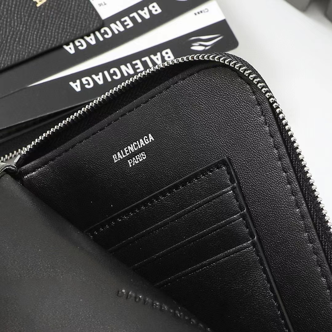 バレンシアガ Passport チケットウォレットバッグ ブラック 画像 5