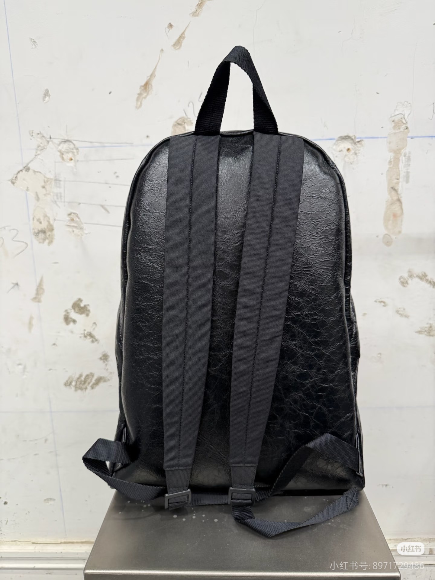 バレンシアガ × ランボルギーニ Explorer レザー バックパック ブラック 画像 5