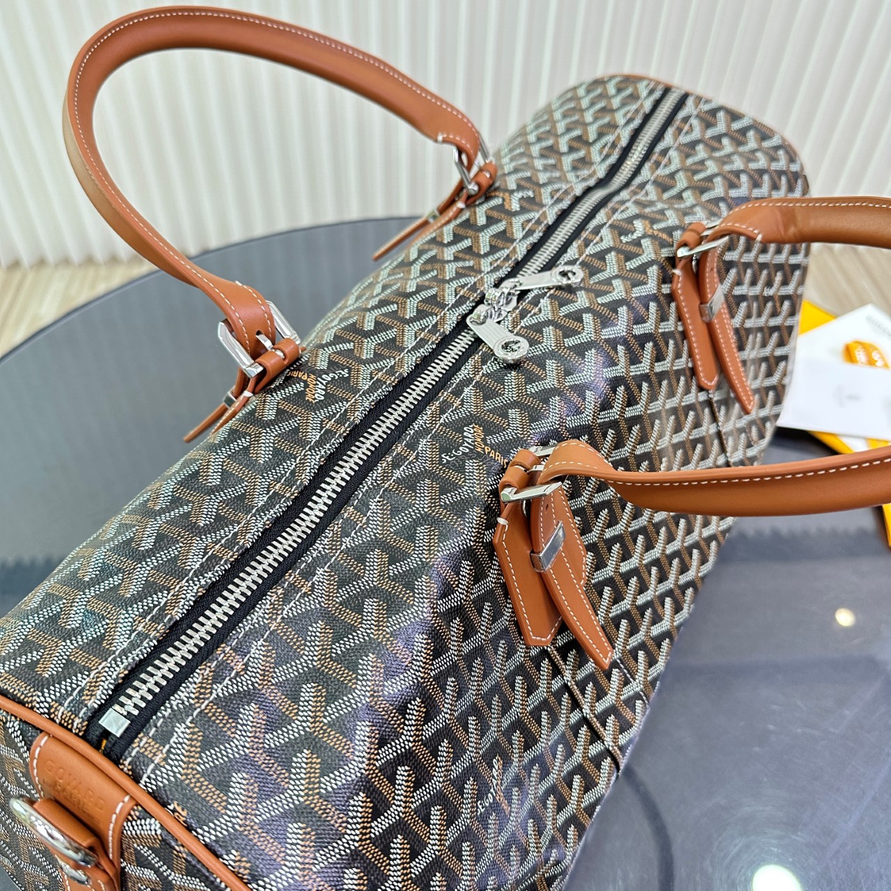 ゴヤール ボストン45 トラベルバッグ ブラウン 画像 6