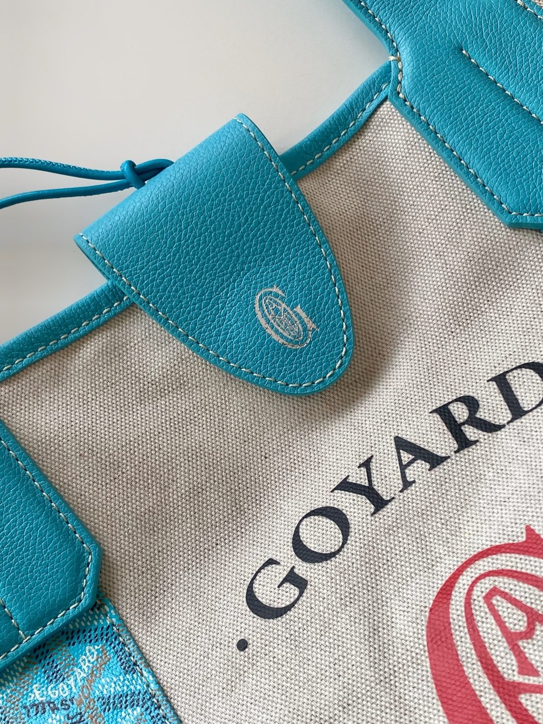 ゴヤール サンルイ リバーシブルトート ターコイズ 8111 画像 8