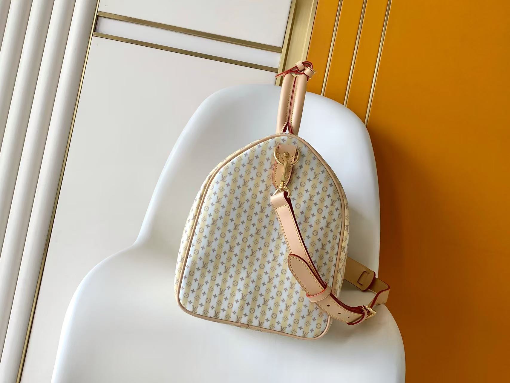 ルイ・ヴィトン キーポル バンドリエール 45 LV スタンプ M28678 詳細画像 2