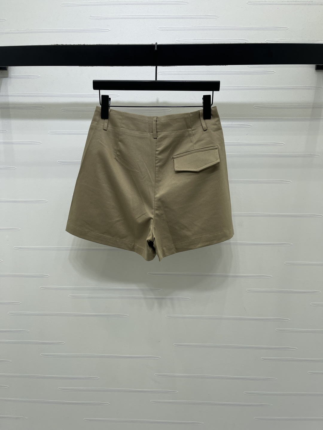 プラダ ハイウエスト テーラード ショートパンツ カーキ 画像 7