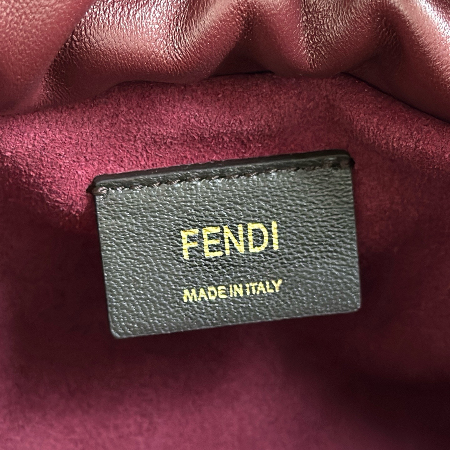 フェンディ マンマ バゲット ドローストリングバッグ バーガンディ 8833 画像 6