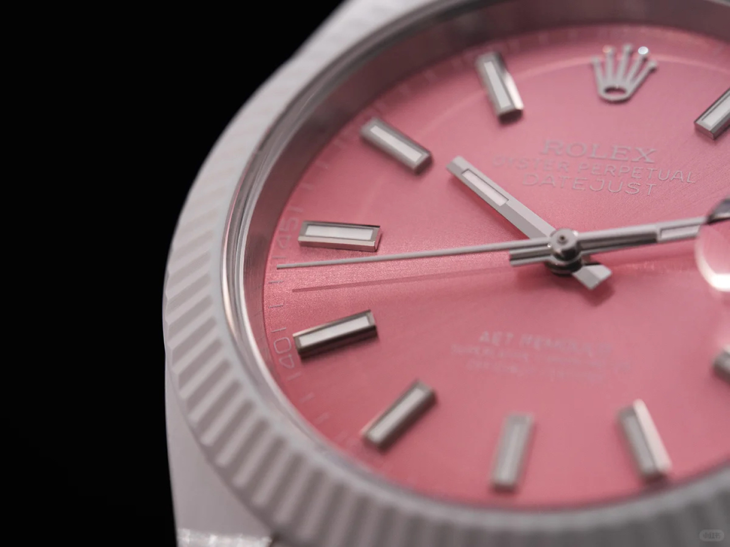 ロレックス デイトジャスト AETリモールド 41mm セラミック ピンクダイヤル 画像 6