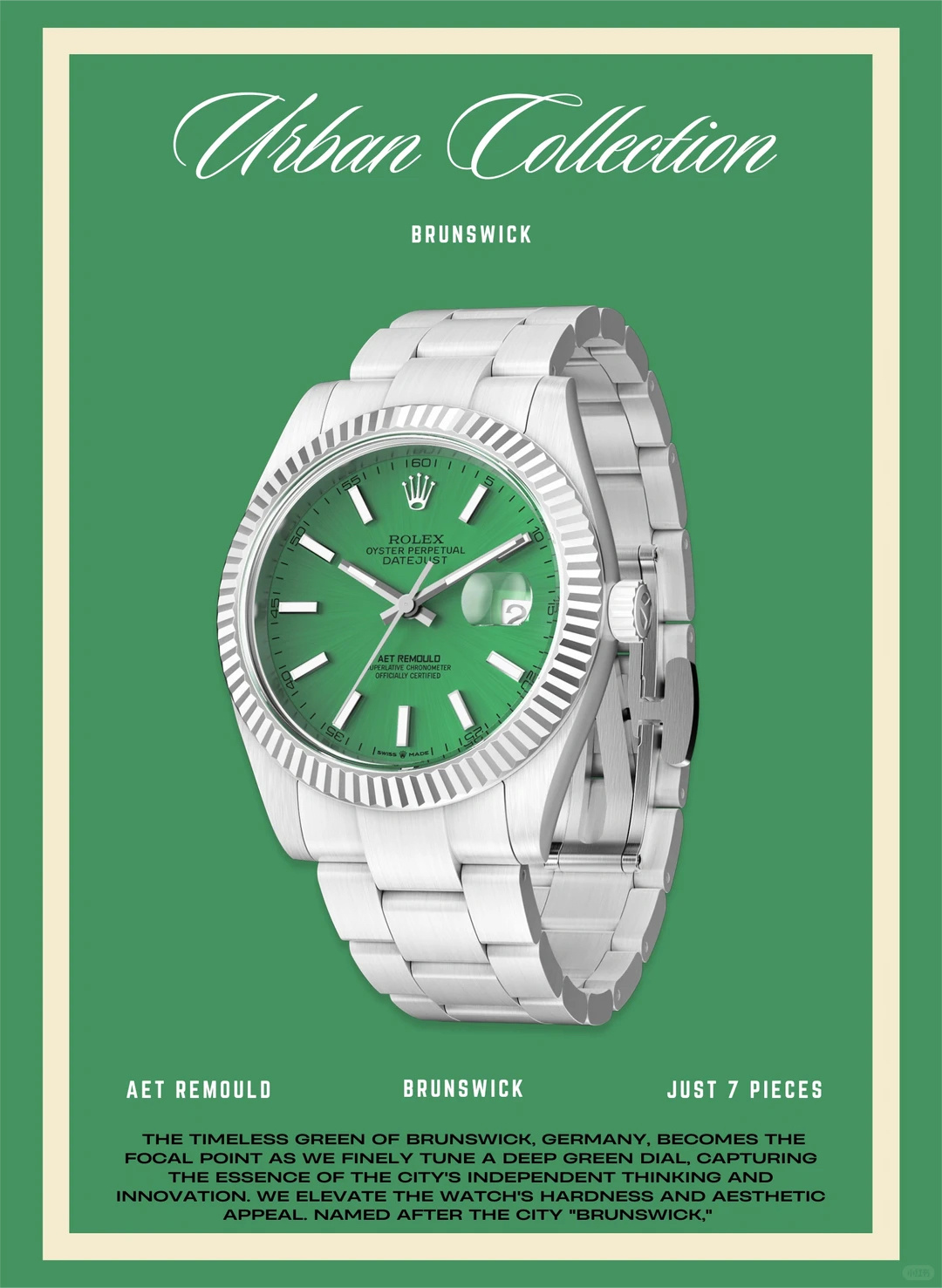 ロレックス デイトジャスト AETリモールド 41mm セラミック グリーンダイヤル 詳細画像 1