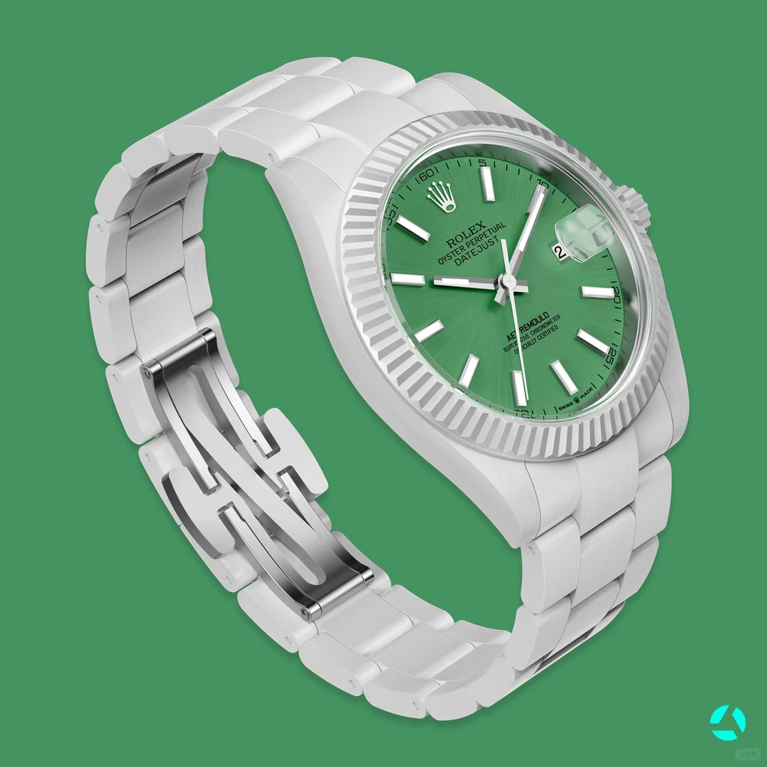 ロレックス デイトジャスト AETリモールド 41mm セラミック グリーンダイヤル 詳細画像 3