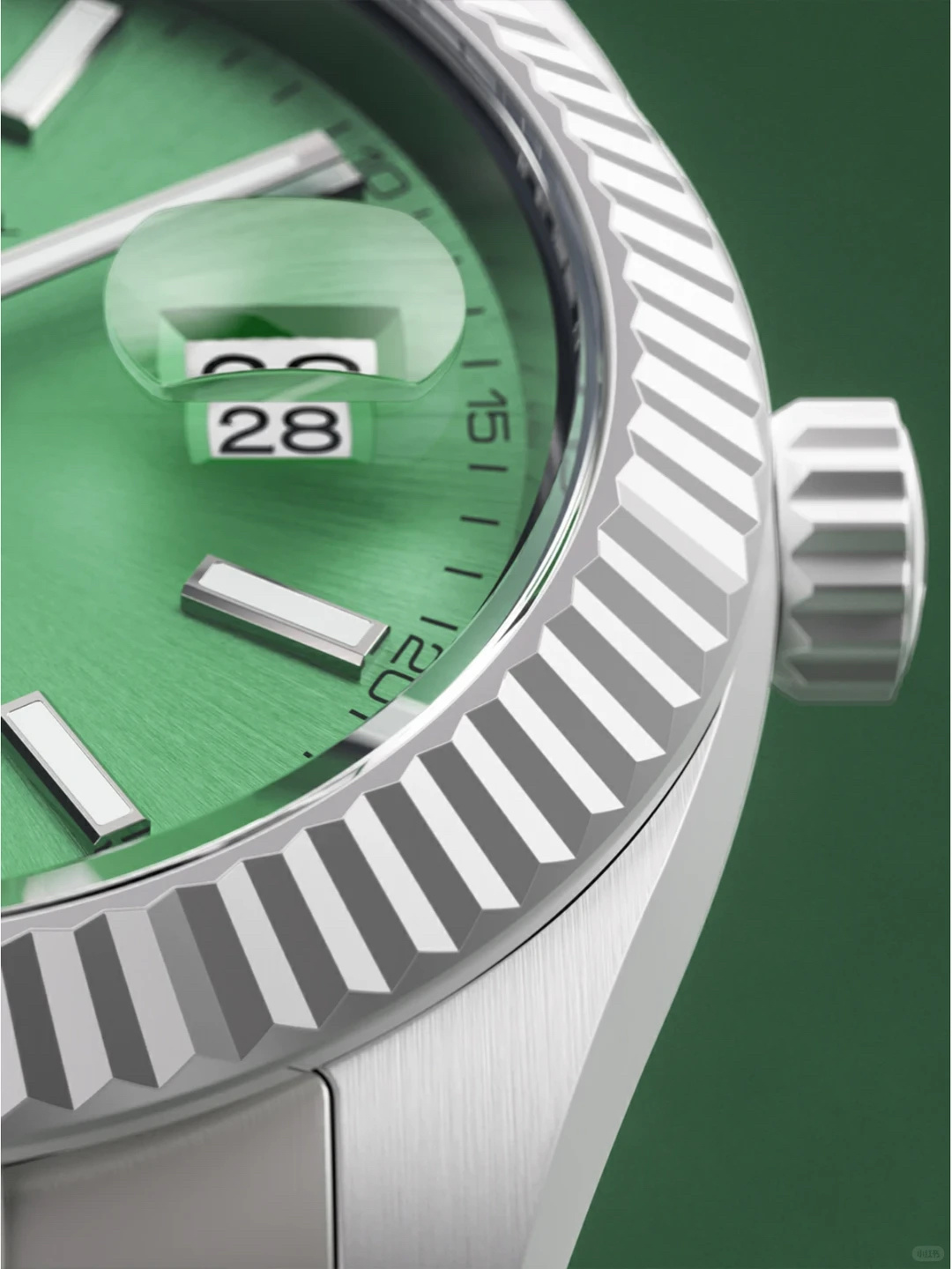 ロレックス デイトジャスト AETリモールド 41mm セラミック グリーンダイヤル 画像 7