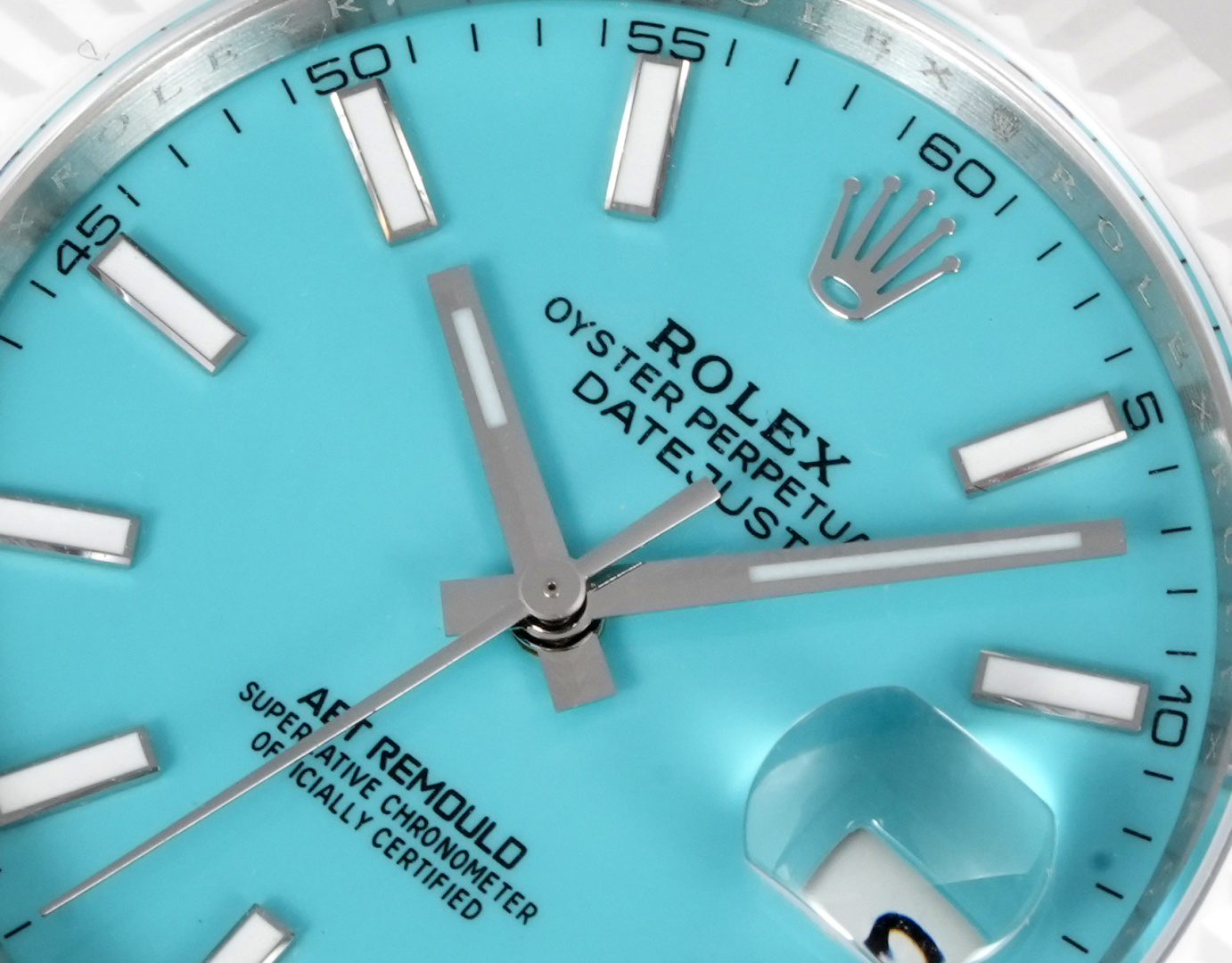 ロレックス デイトジャスト AETリモールド 41mm セラミック ティファニーブルーダイヤル 画像 5