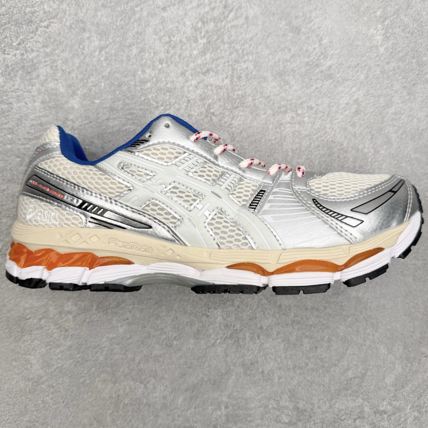 アシックス Gel-Kayano 12.1 ローカット ランニングシューズ ホワイト オレンジ 詳細画像 1