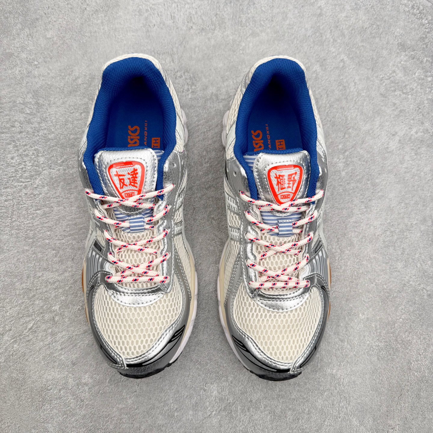 アシックス Gel-Kayano 12.1 ローカット ランニングシューズ ホワイト オレンジ 詳細画像 2