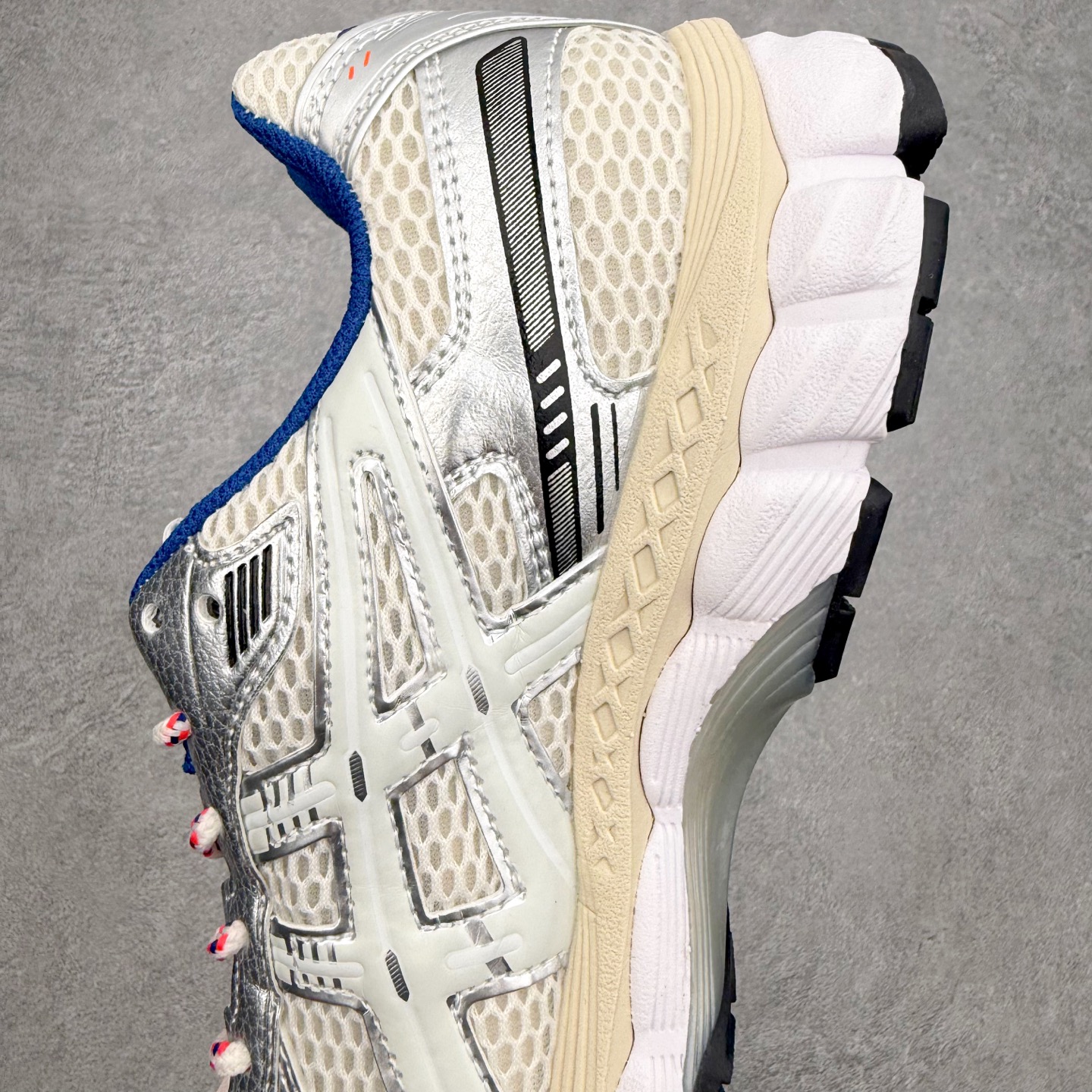 アシックス Gel-Kayano 12.1 ローカット ランニングシューズ ホワイト オレンジ 画像 7
