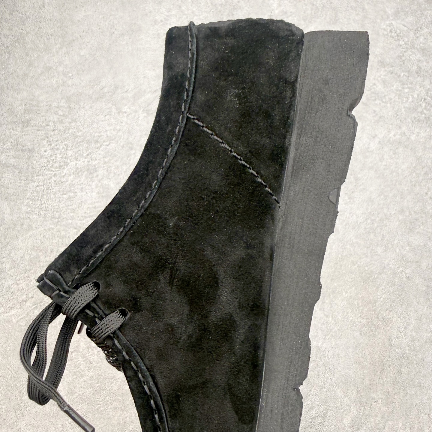クラークス オリジナルズ Wallabee GTX スエード シューズ ブラック 画像 7