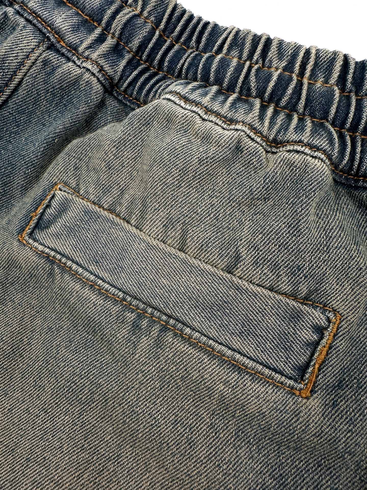 アミリ スターロゴ刺繍ジーンズ グリーンウォッシュ 画像 8