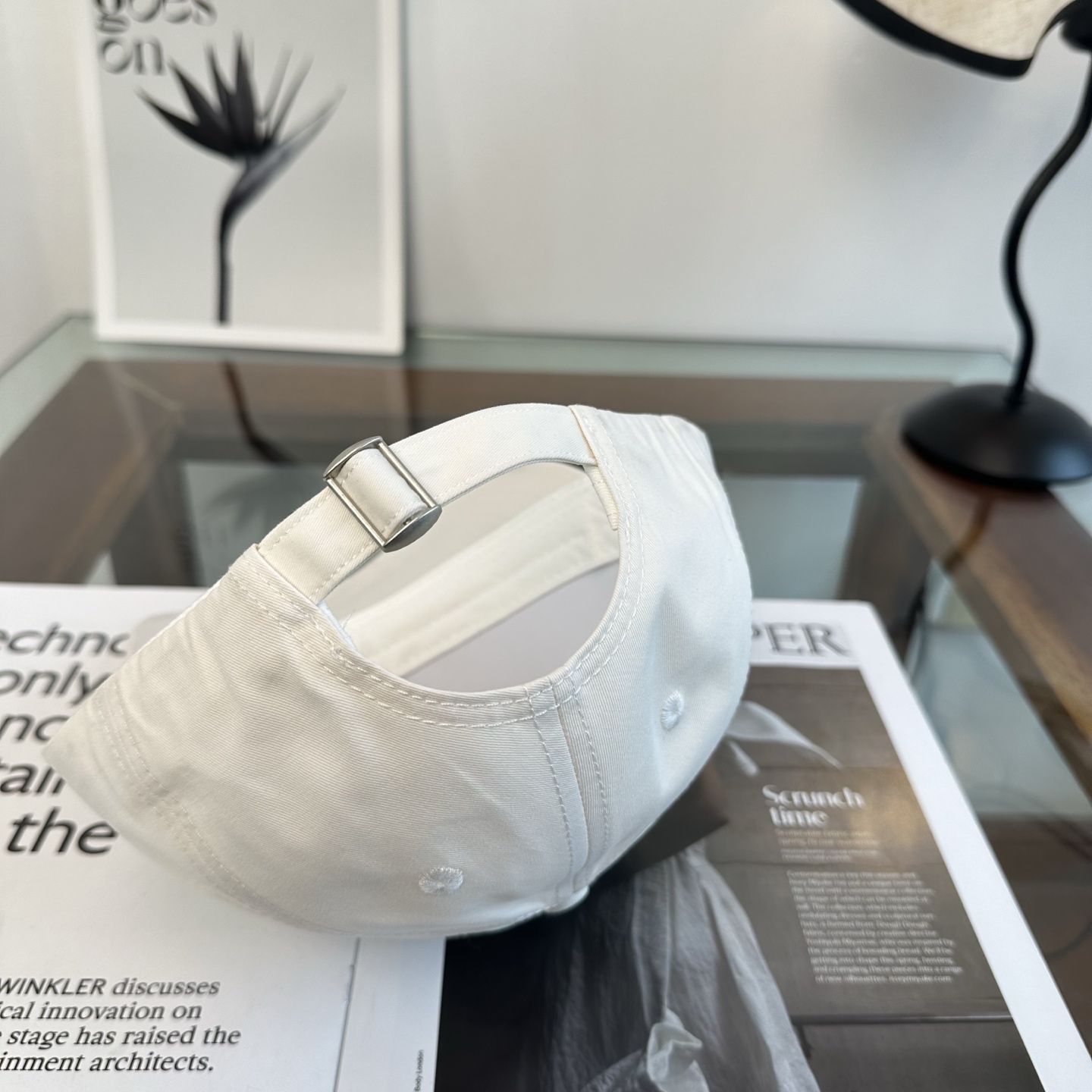 オークリー オーバル ロゴ ベースボールキャップ ホワイト グレー 画像 8