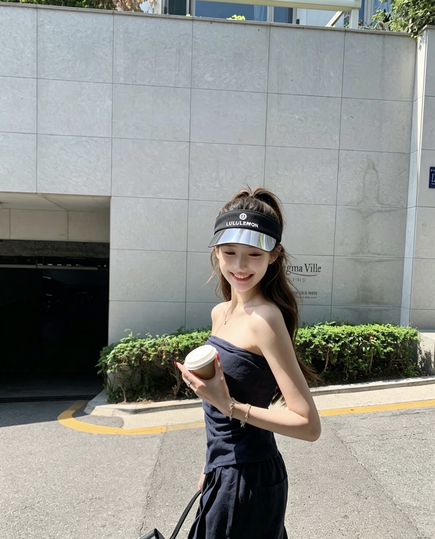 ルルレモン オープントップバイザー グレー 詳細画像 3