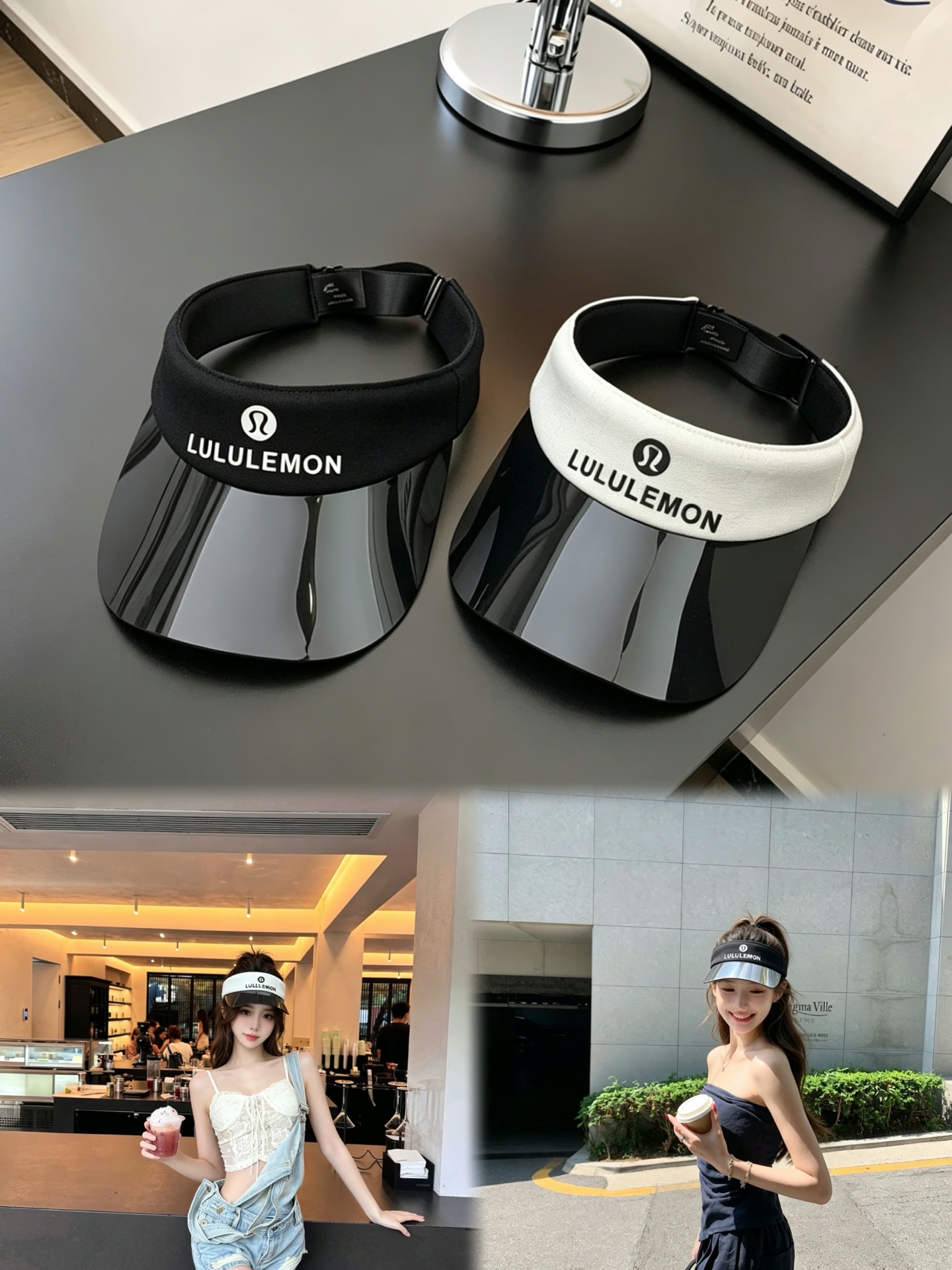 ルルレモン オープントップバイザー グレー 画像 7
