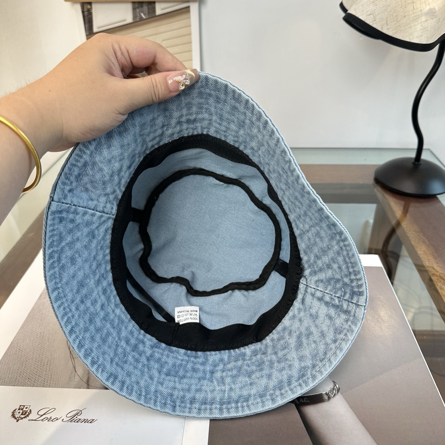 クロムハーツ クロス パッチ バケットハット ホワイト グリーン トーン D8D8D8 アクセント トーン 90A8C0 画像 8