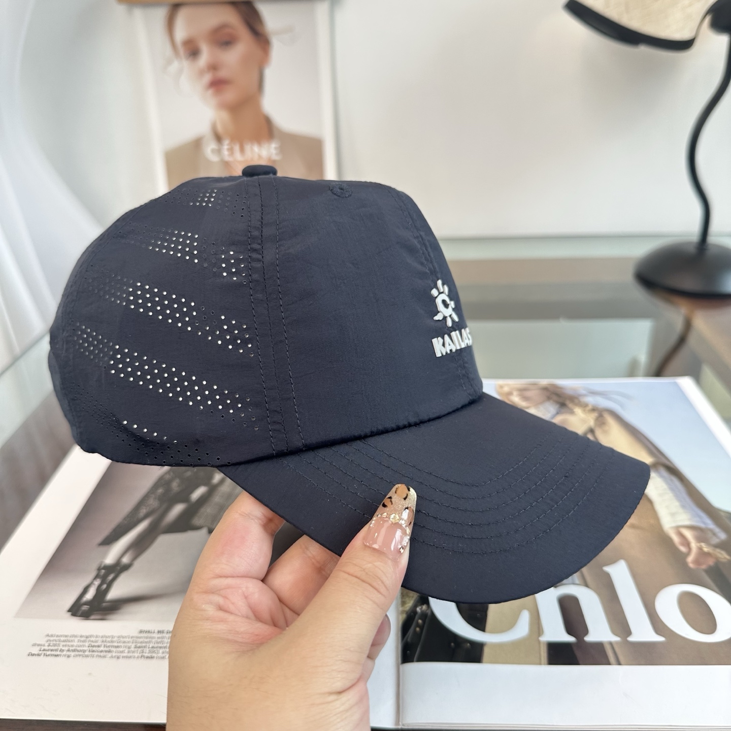 カイラス ロゴ ベースボールキャップ ブルー 画像 5