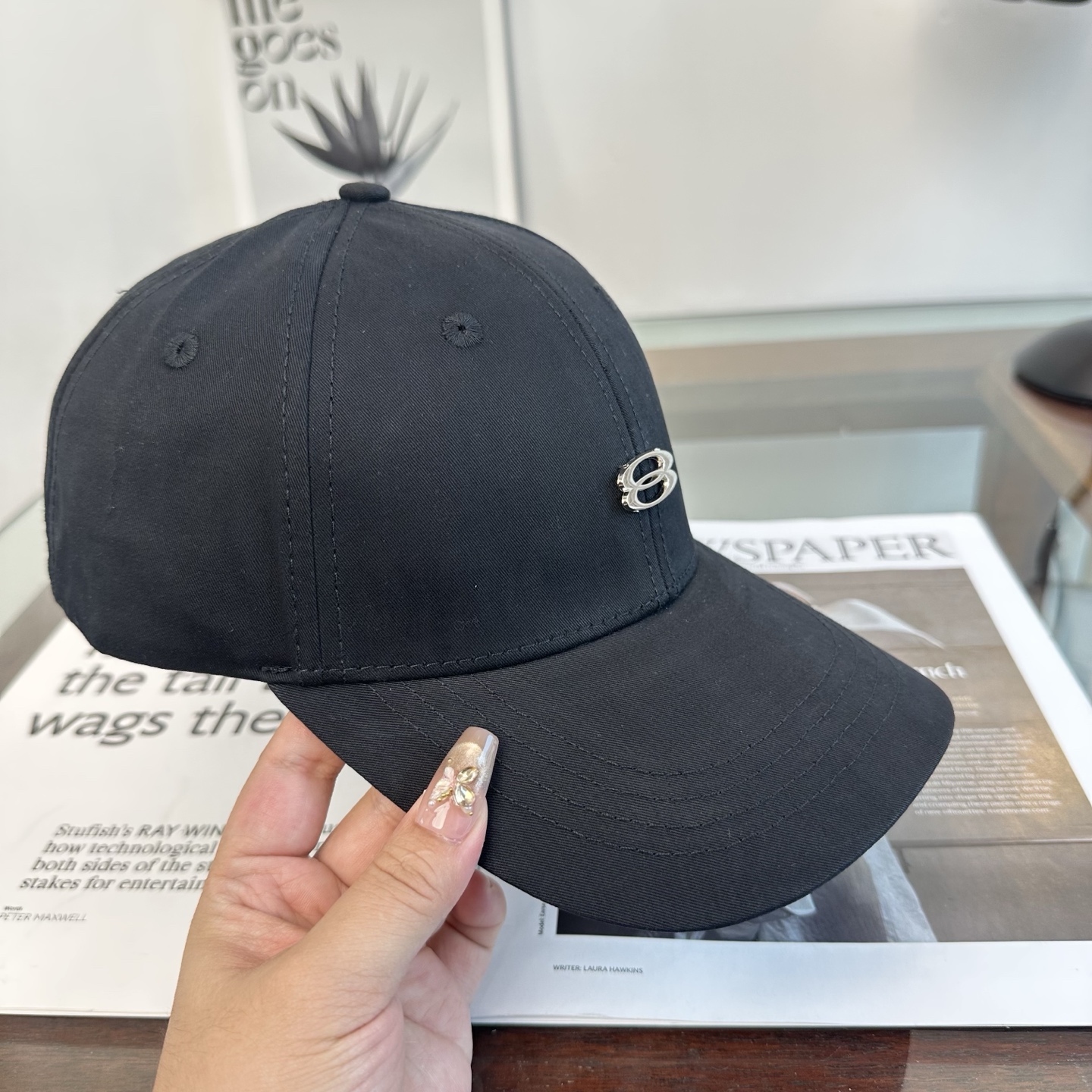 オークリー オーバル ロゴ ベースボールキャップ ブルー 画像 5