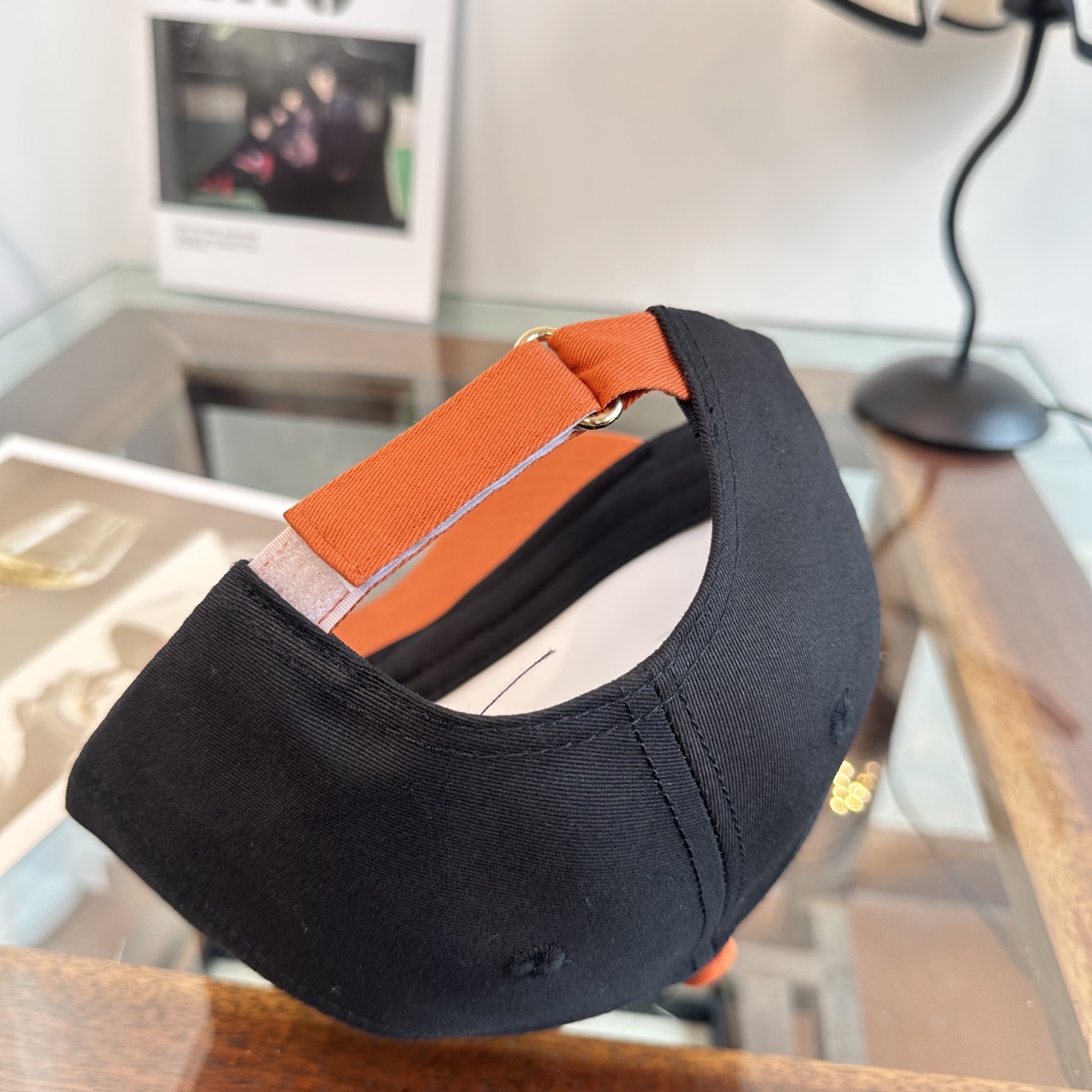 エルメス ロゴ ベースボールキャップ チャコール 画像 8