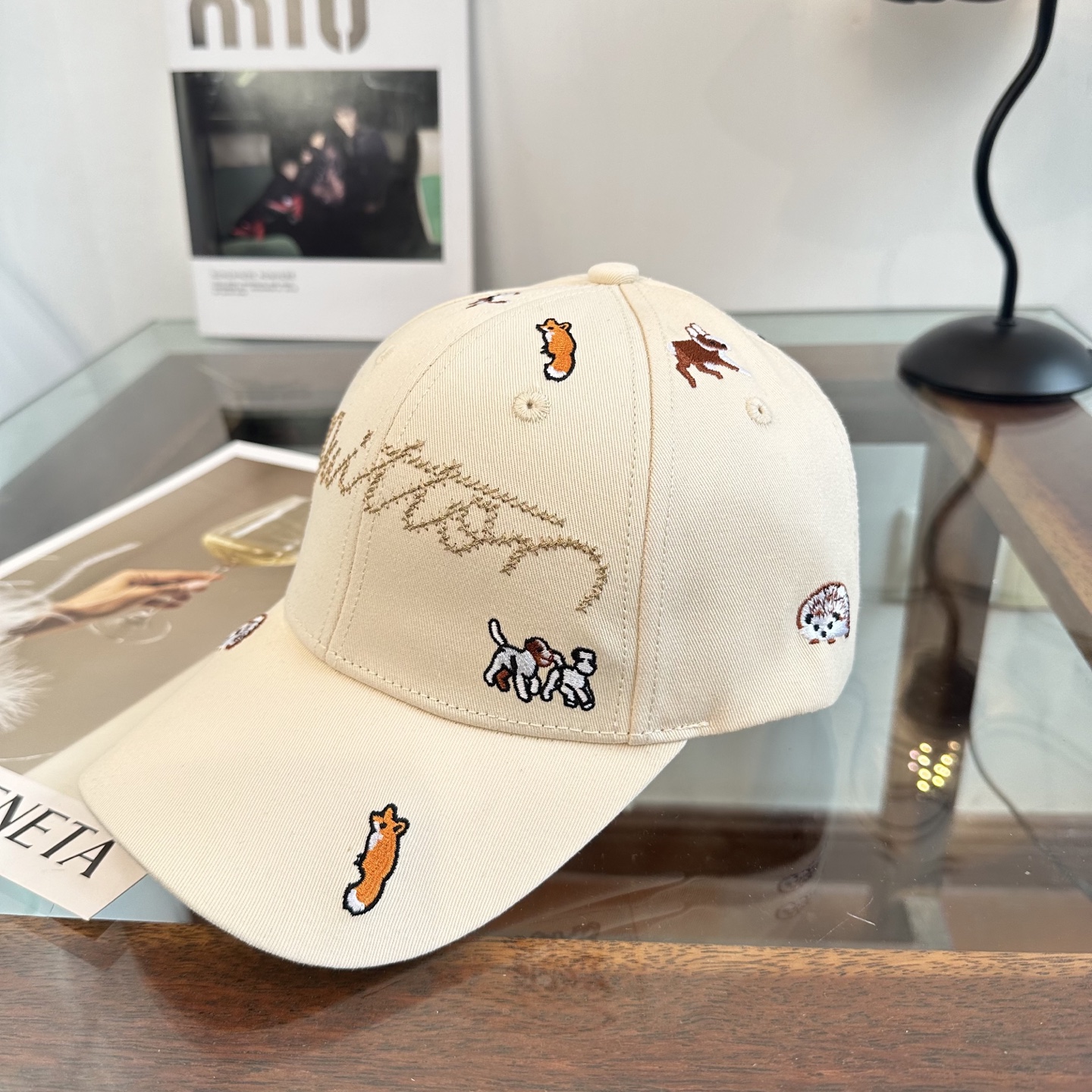 ルイ・ヴィトン スクリプト ロゴ ベースボールキャップ イエロー タン トーン F0F0D8 詳細画像 2