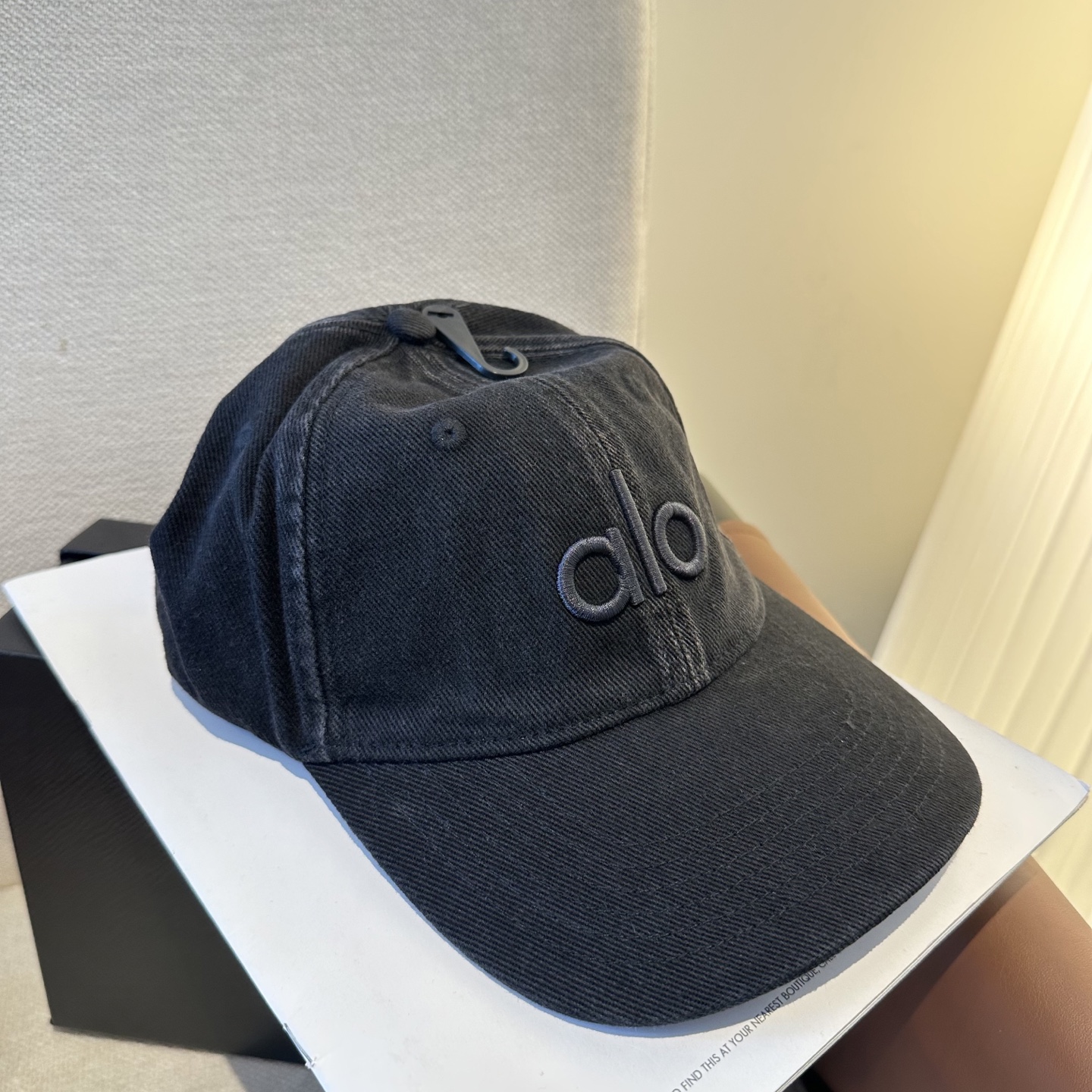 アロ アロ ロゴ ベースボールキャップ ブルー 詳細画像 2