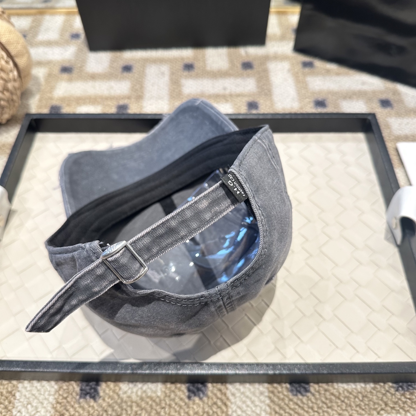 アグ アグ ロゴ ベースボールキャップ イエロー ライトグレー トーン F0F0D8 画像 8