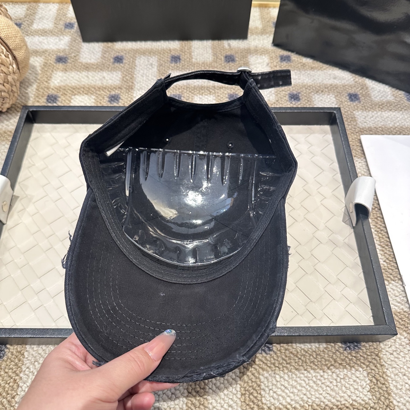 アグ アグ ロゴ ベースボールキャップ イエロー グレー トーン F0F0D8 画像 7