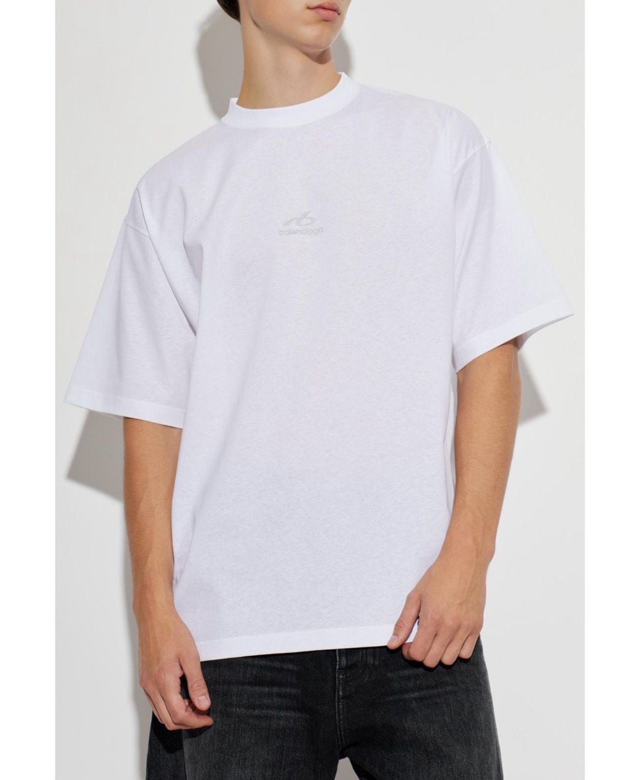 バレンシアガ 3Bスポーツアイコン オーバーサイズTシャツ チョーキーホワイト 850345TTVK59054 画像 5