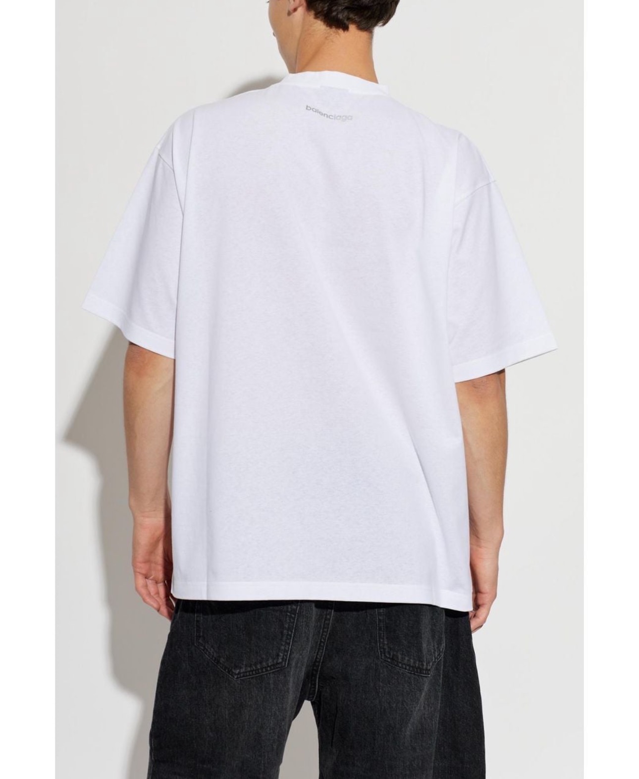 バレンシアガ 3Bスポーツアイコン オーバーサイズTシャツ チョーキーホワイト 850345TTVK59054 画像 6