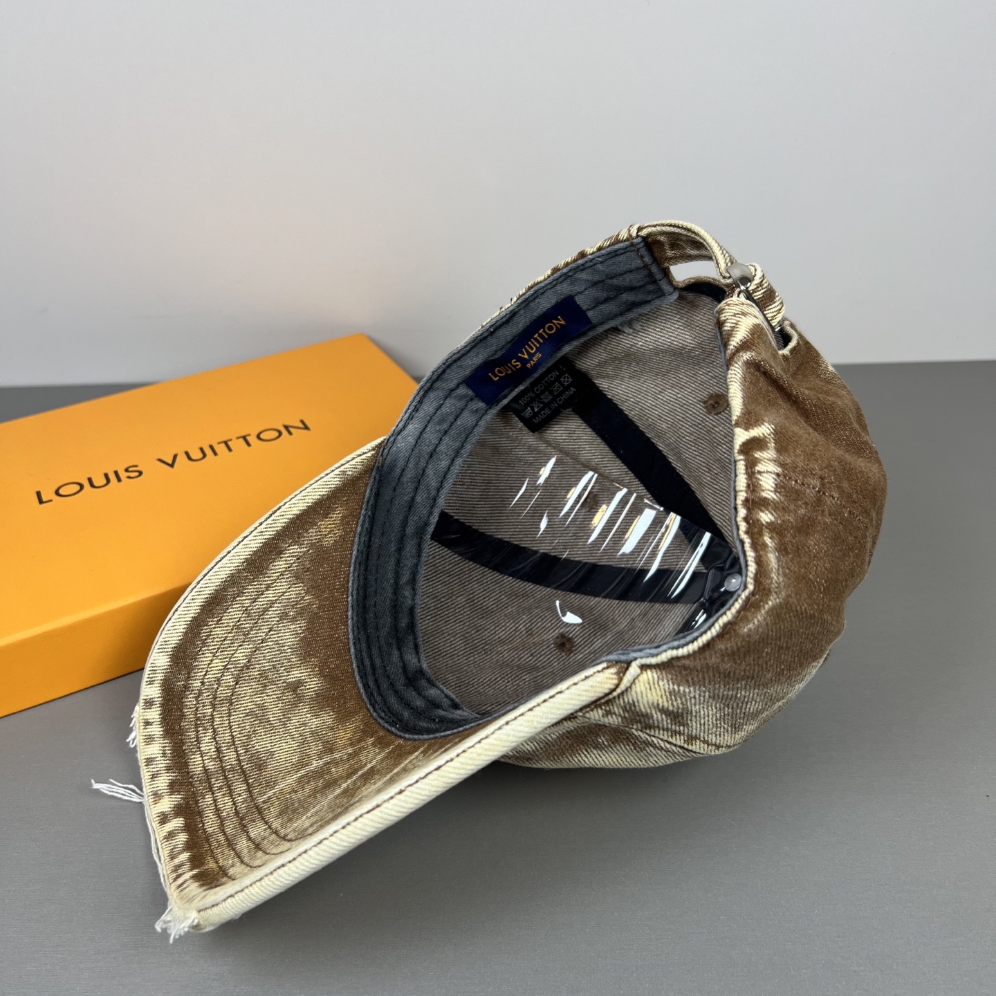 ルイ・ヴィトン LVデニム ウォッシュドキャップ フェードグレー M5254L 画像 8