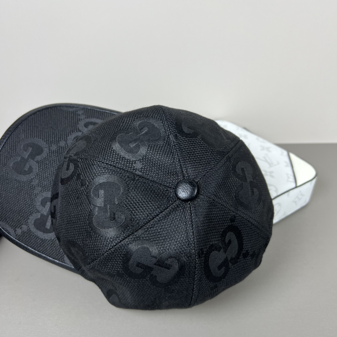 グッチ GGキャンバス ベースボールキャップ ブラック 画像 8