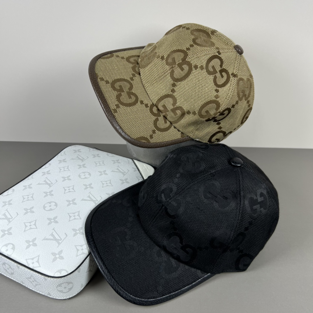 グッチ GGキャンバス ベースボールキャップ ブラック 画像 9