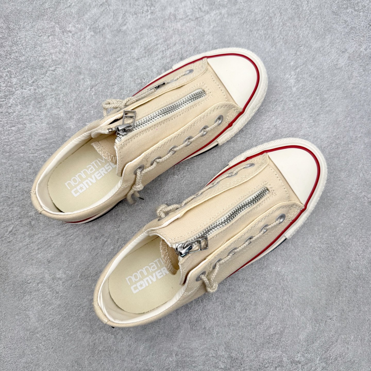 コンバース x ノンネイティブ All Star GORE-TEX センタージップ OX アイボリー 31317670 詳細画像 3