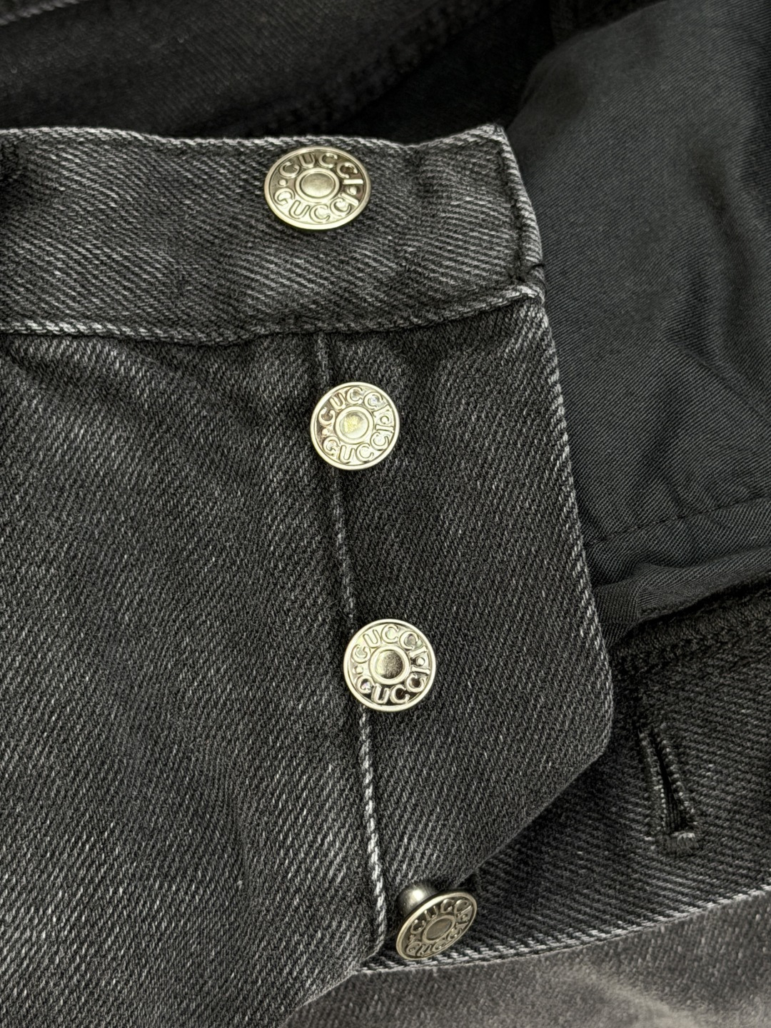 グッチ ホースビットチェーン フレアデニムジーンズ ブラック 画像 6
