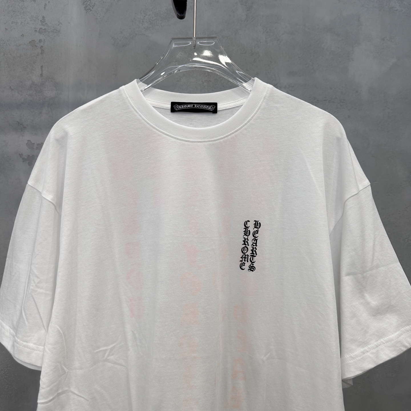 クロムハーツ レッドバックプリント ウォッシュドTシャツ ホワイト 詳細画像 2