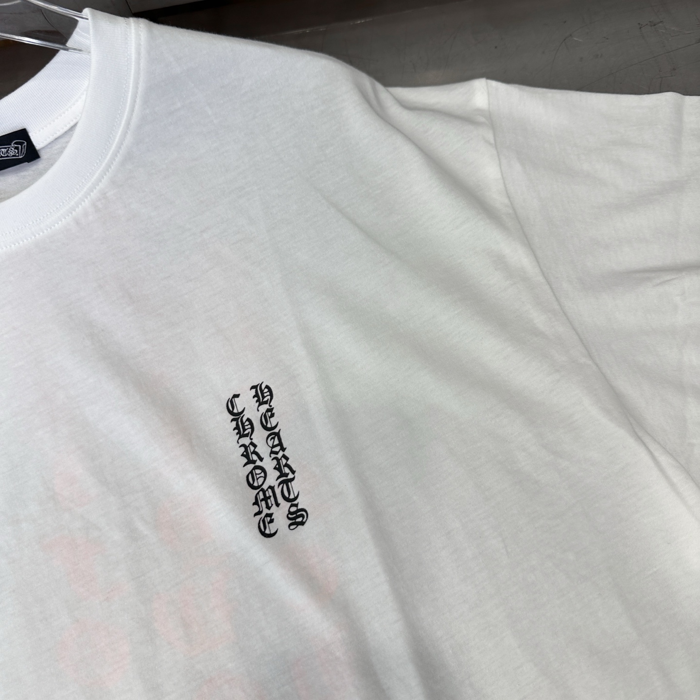 クロムハーツ レッドバックプリント ウォッシュドTシャツ ホワイト 画像 5