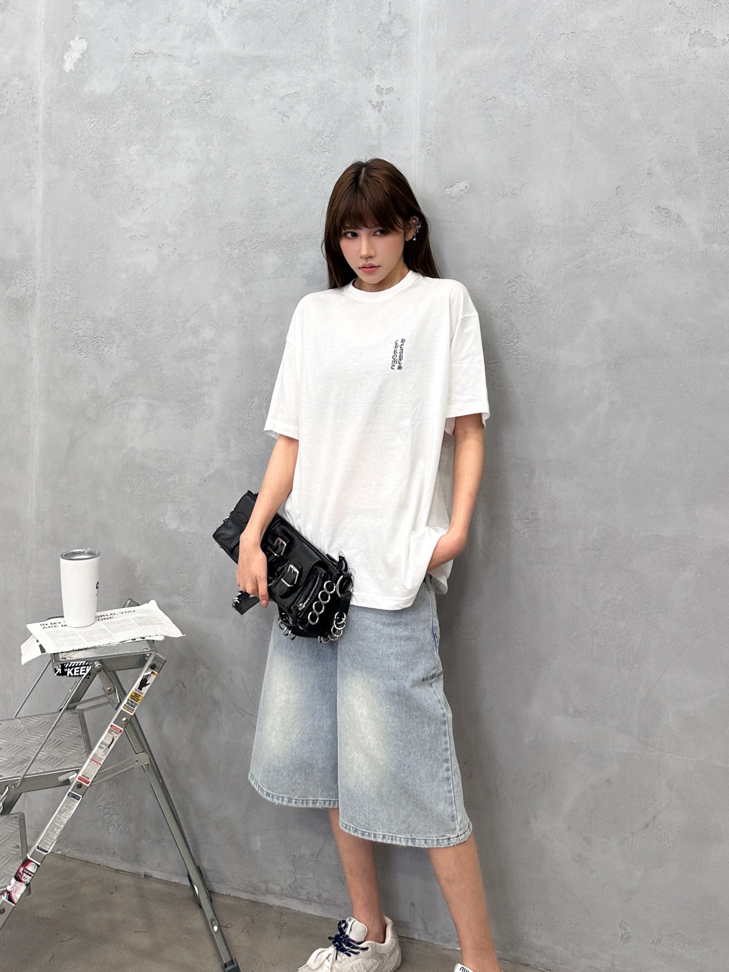 クロムハーツ レッドバックプリント ウォッシュドTシャツ ホワイト 画像 8