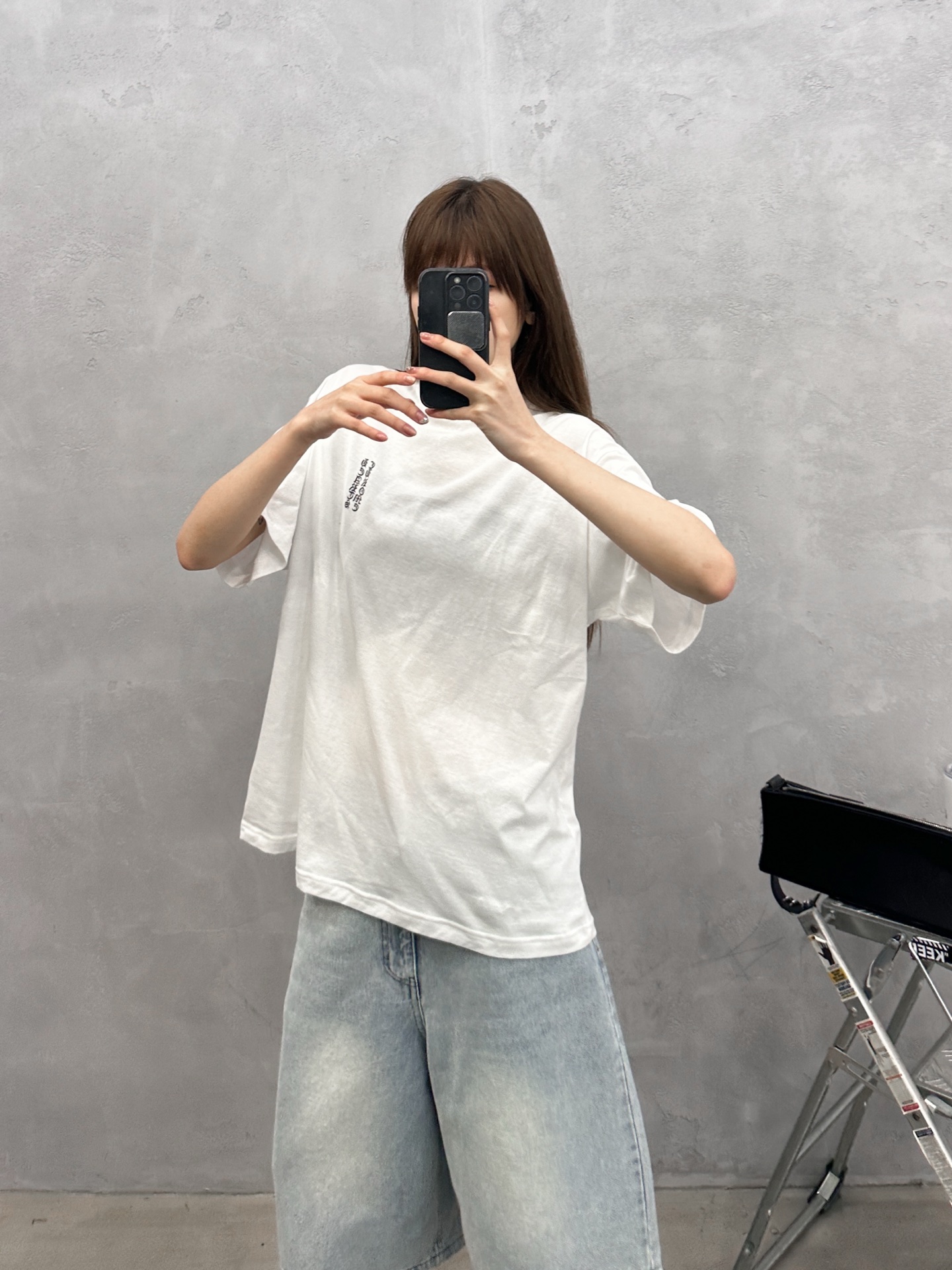 クロムハーツ レッドバックプリント ウォッシュドTシャツ ホワイト 画像 9