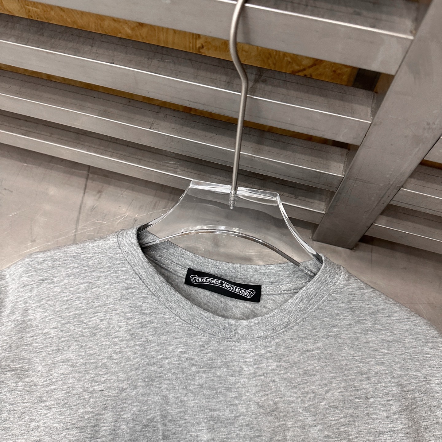 クロムハーツ マルチプリント ウォッシュドTシャツ グレー 詳細画像 3