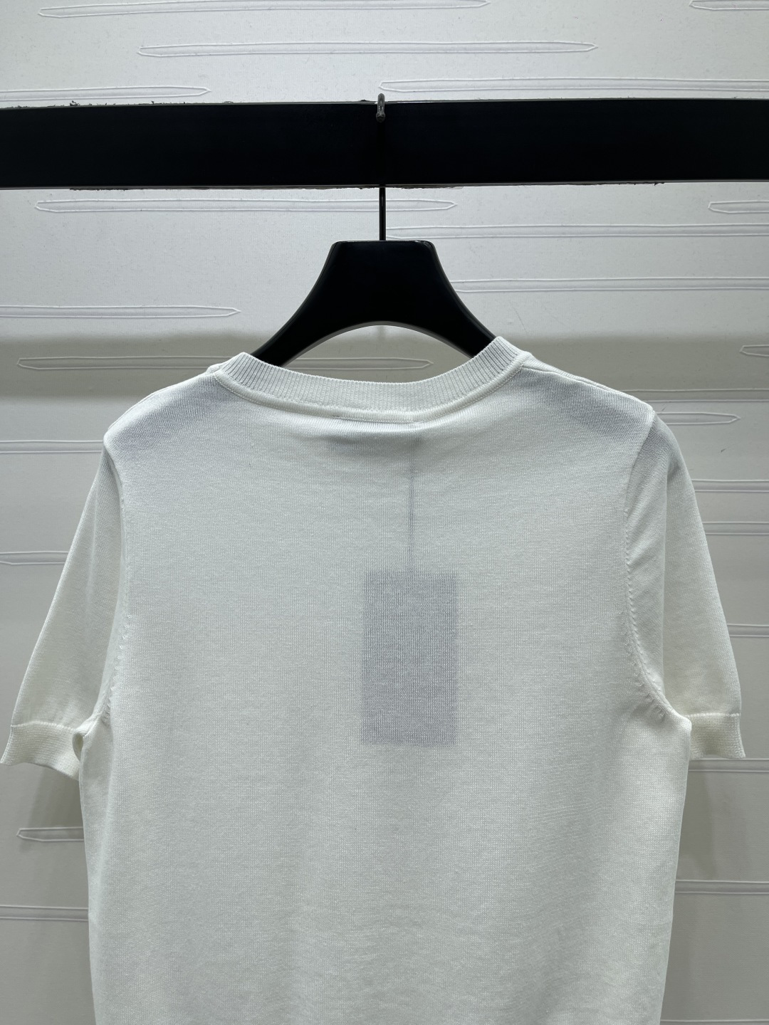 グッチ GG刺繍 半袖ニットトップ ホワイト 画像 6