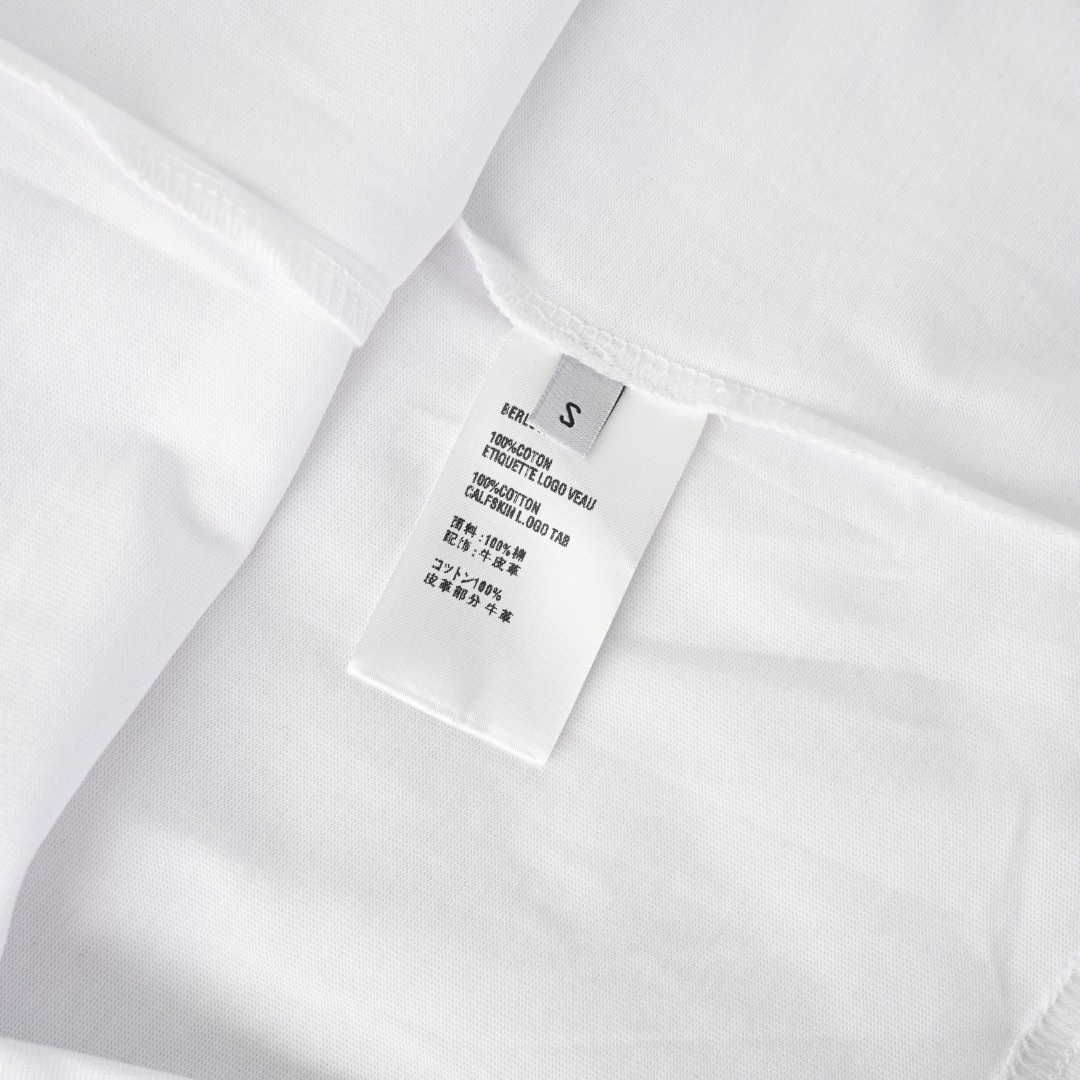 ベルルッティ レザーディテール Tシャツ ホワイト 305843 画像 9