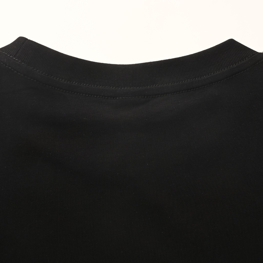 ベルルッティ レザーディテール Tシャツ ブラック 305843 画像 7