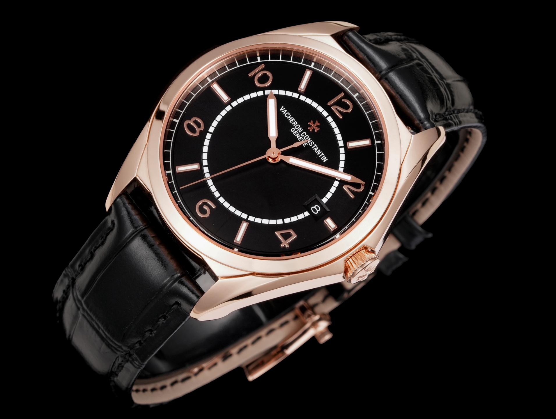 ヴァシュロン・コンスタンタン Fiftysix Self-Winding ブラックダイヤル ローズゴールド 4600E/000R-H101 画像 5