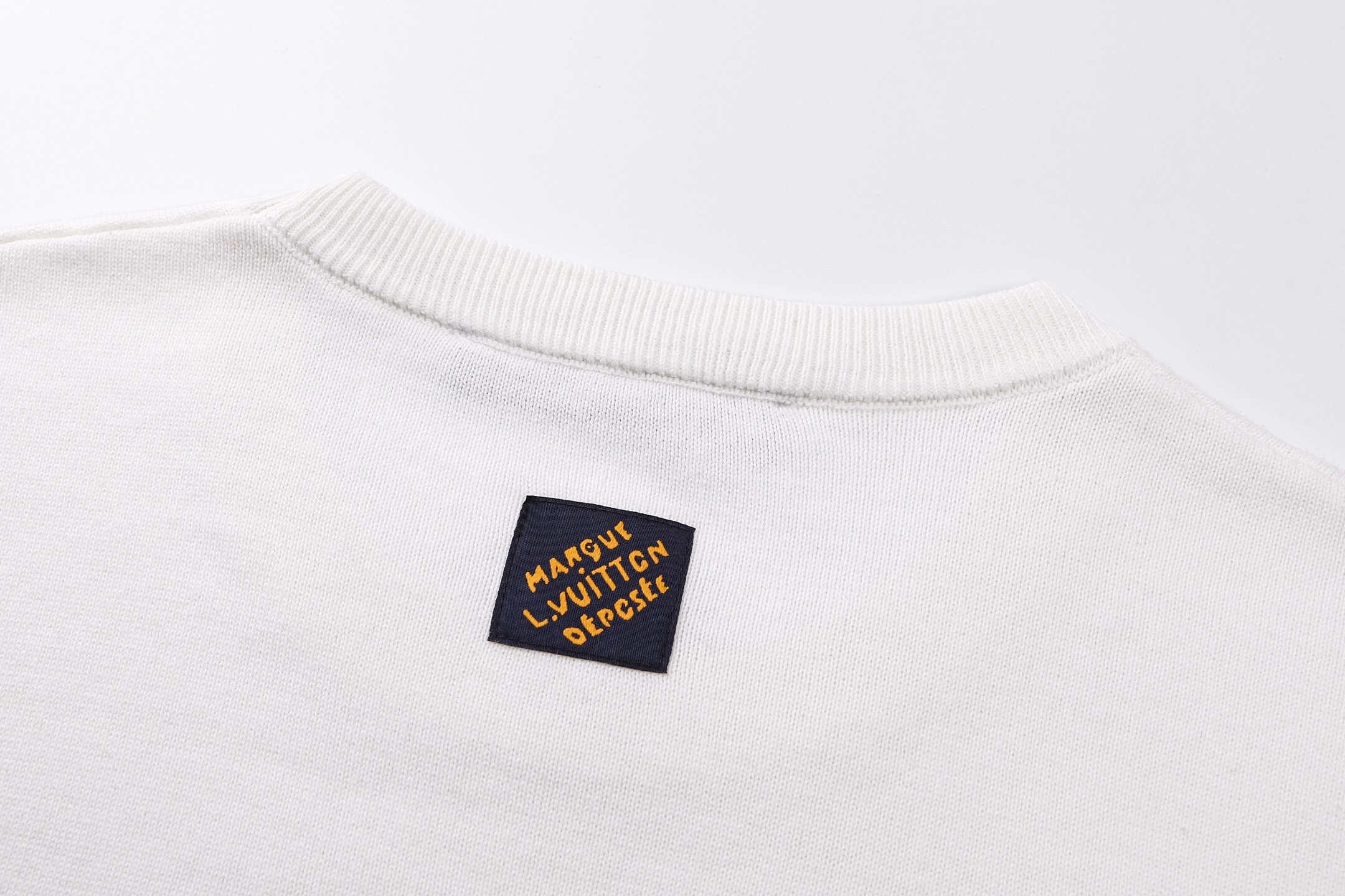 ルイヴィトン フィンガーパッチ ニット Tシャツ ホワイト 画像 4