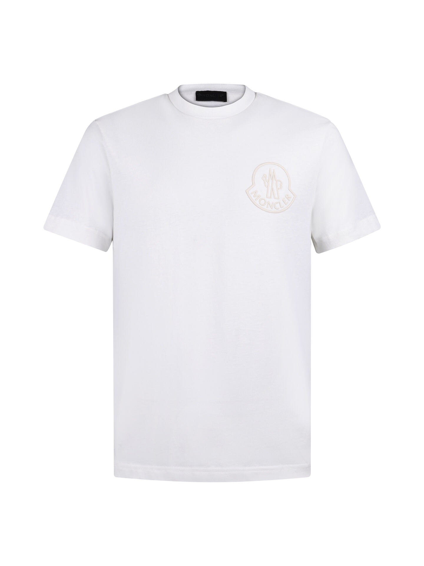 モンクレール 3Dバッジプリント Tシャツ ホワイト 詳細画像 1