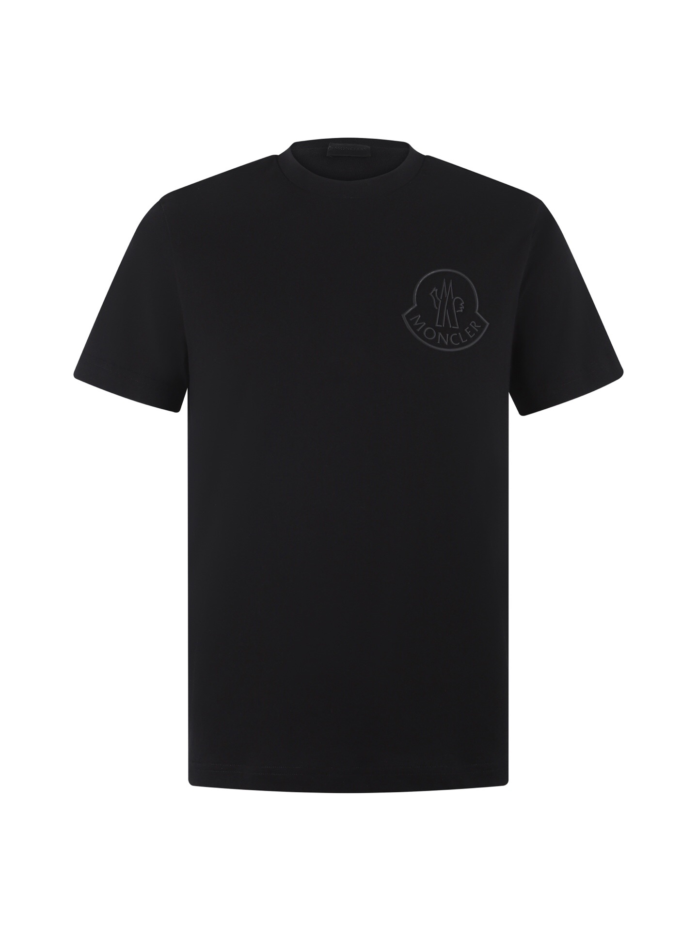 モンクレール 3Dバッジプリント Tシャツ ブラック 詳細画像 1